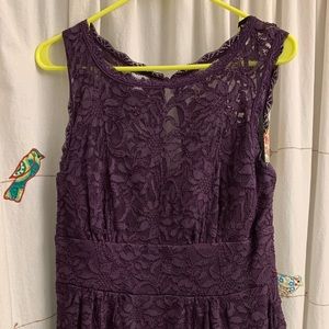 Dressbarn Collection Purple Lace Dress